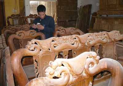 Ngày cuối năm ở làng mộc Thụy Lân